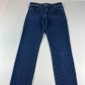 Lucky Brand Women's 28 Regular Ava Skinny Fit Crop Dark Blue Stretch Denim Pants